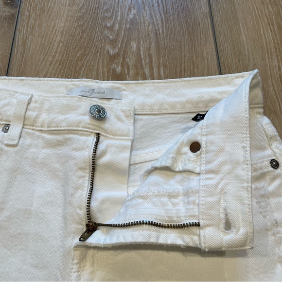 7 For All Man Kind White Denim Short - Picture 4 of 14